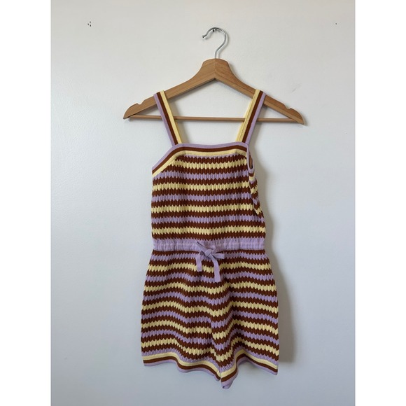 Zimmermann Kids Girls Pop Textured Knit Playsuit – Multicolor – Size 10 – NWT - Picture 2 of 7